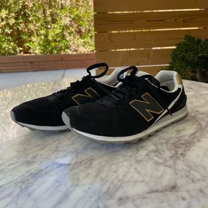 Womens New Balance 996 Sneakers Black and Gold Brand New Size 8.5